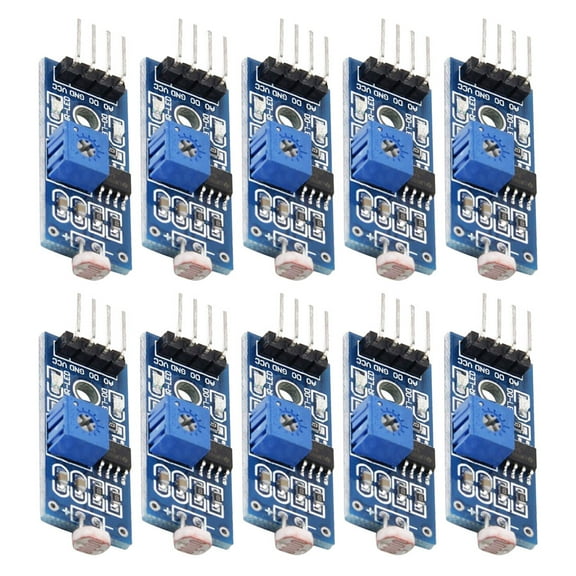 10 Pcs Photoresistor Relay Modules Light Detection Modules Car Sensor Modules