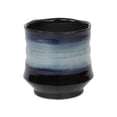 thumbnail image 2 of Perlacea Curved Round Tapering Ceramic Pot- Large - Blue, 2 of 4