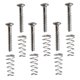 thumbnail image 4 of Paquete de 6 Tornillos de ajuste de pastilla de guitarra eléctrica Yuyangstore con resortes Plata, 4 of 5
