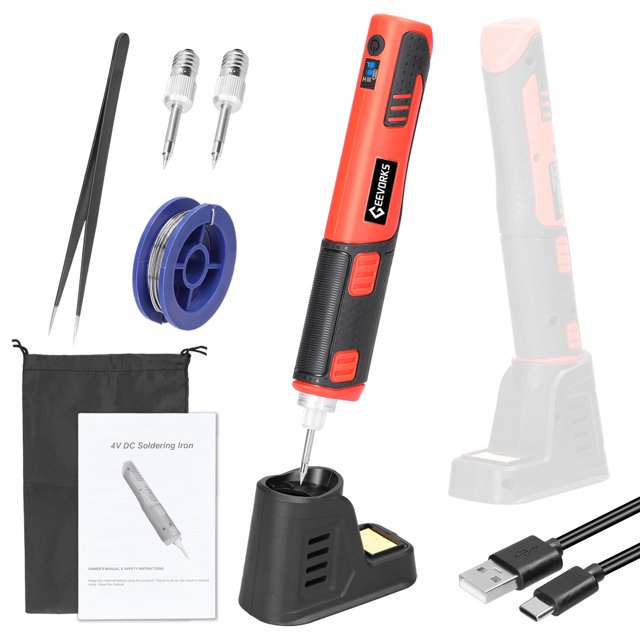 Intelligent Soldering Machine Handheld Soldering Iron Kit Cordless Welding Tool Lithium Soldering Station for Circuit Board Welding Home DIY Electronic Repairing Device
