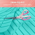 thumbnail image 3 of Carbella Car Floor Mats Set of 4, All-Weather Rubber, Cute Teal for Women, 3 of 6