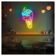 thumbnail image 1 of Letrero De Neón De Helado, Ideal Para Decoración De Pared De Tienda, Con Luz Regulable De 23cmx40cm, 1 of 3