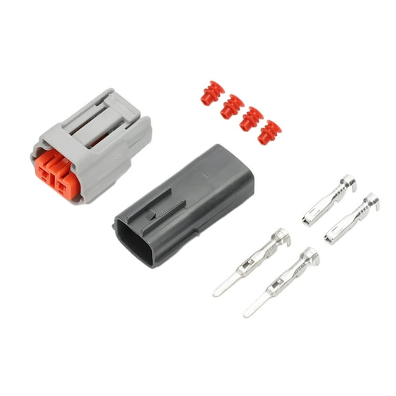 Unique Bargains 2 Pin Fog Light Connector Plug Male Female Wire Terminal Connector for Ford 1 Set