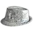 thumbnail image 3 of Western Fashion 3819-SIL Chapeau Fedora à Sequins, Argent, 3 of 3
