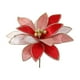 thumbnail image 2 of Flores Navideñas de Tela con Ribetes Dorados. Arreglos Florales Navideños. Decoraciones con Flores Artificiales., 2 of 6