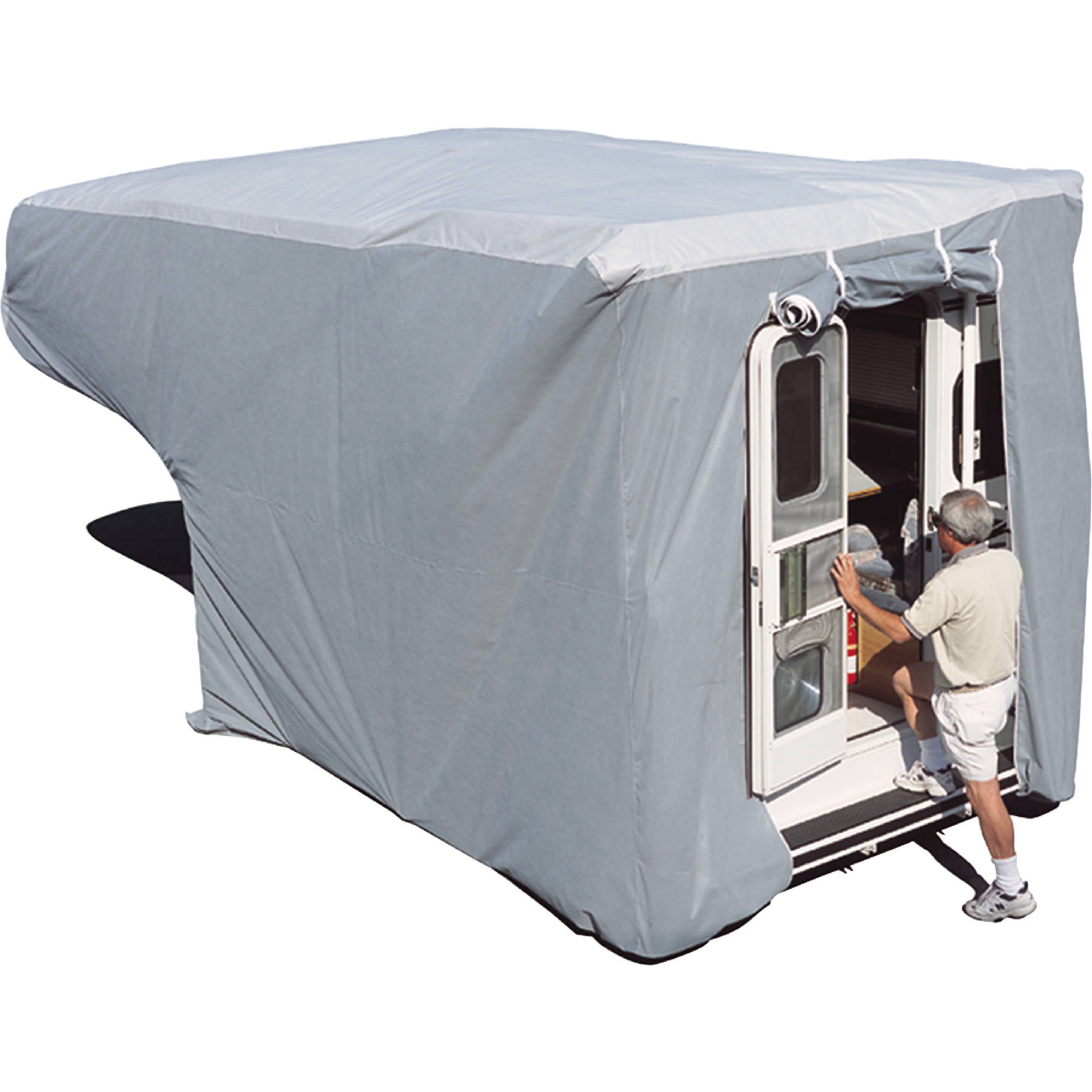ADCO Truck Camper Cover, Grey SFS AquaShed Top/Grey Polypropylene Sides
