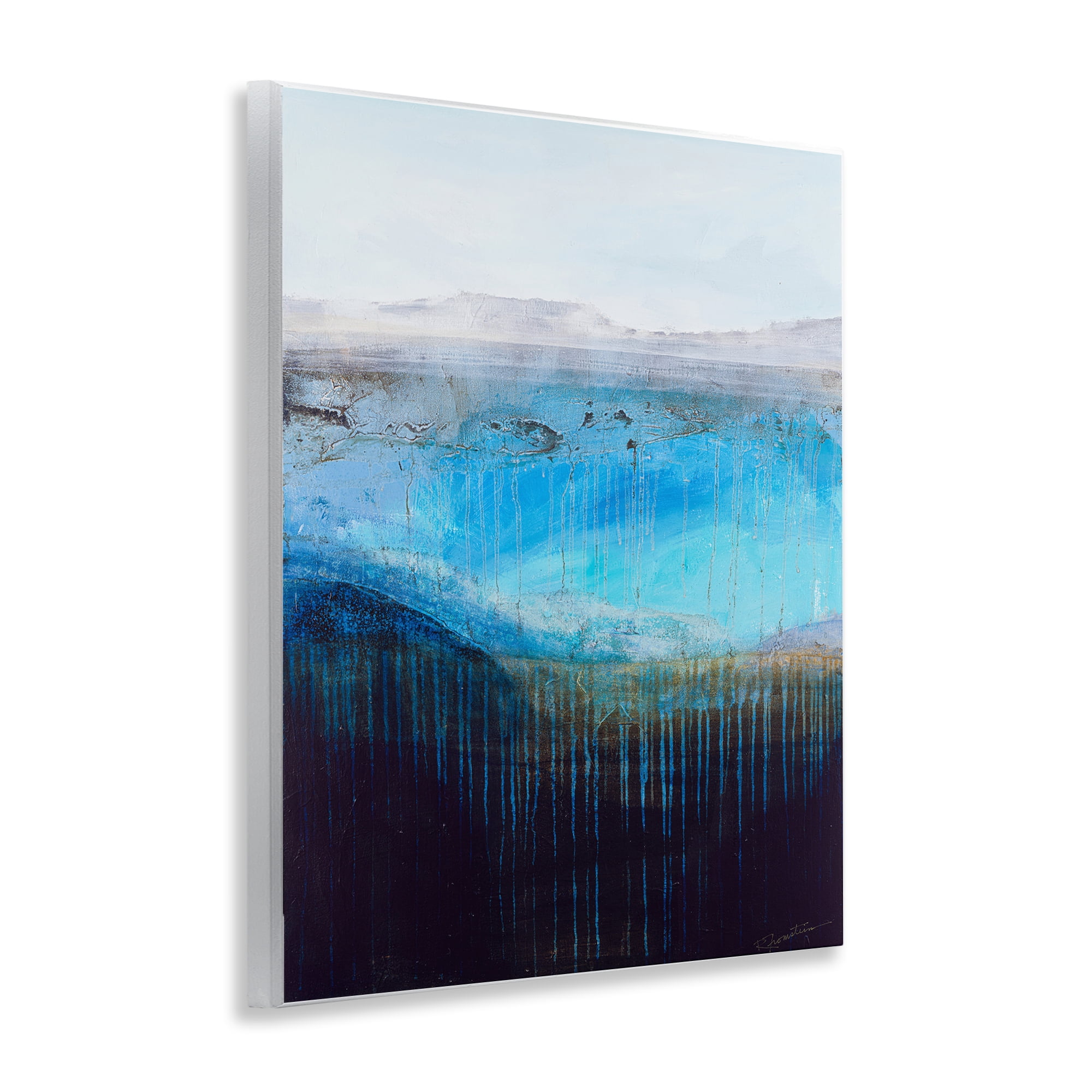 Stupell Industries Intense Abstract Landscape Abstract Painting Unframed Art Print Wall Art, 11 x 14