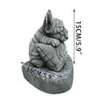 thumbnail image 4 of sdhkgrrt Garden statue, French Bulldog Statue, Home and Garden Decoration Plinth, Rustproof Outdoor Decor for Yards, Handmade Figurine for Indoor and Outdoor Display, 4 of 7