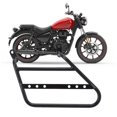 thumbnail image 1 of Motorcycle Side Mount Saddlebag Support Bracket 12mm Iron Matte Black Stylish Look Storage Bag Frame Bracket Holder, 1 of 7