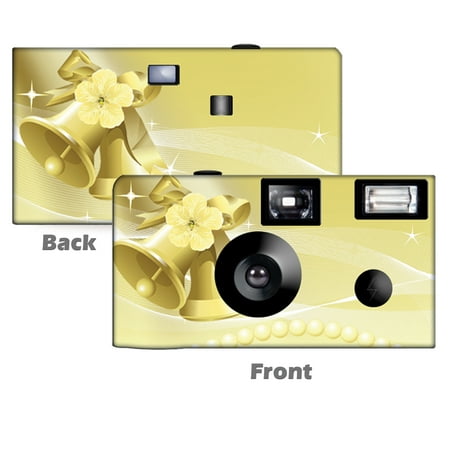 Gold Bells Disposable Cameras 5 Pack Free Shipping Wedding
