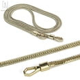thumbnail image 2 of Gustavedesign 47 Inchs DIY Purse Metal Chain Strap Replacement Crossbody Shoulder Strap Handbag Iron Flat Chains -Champagne Gold, 2 of 7