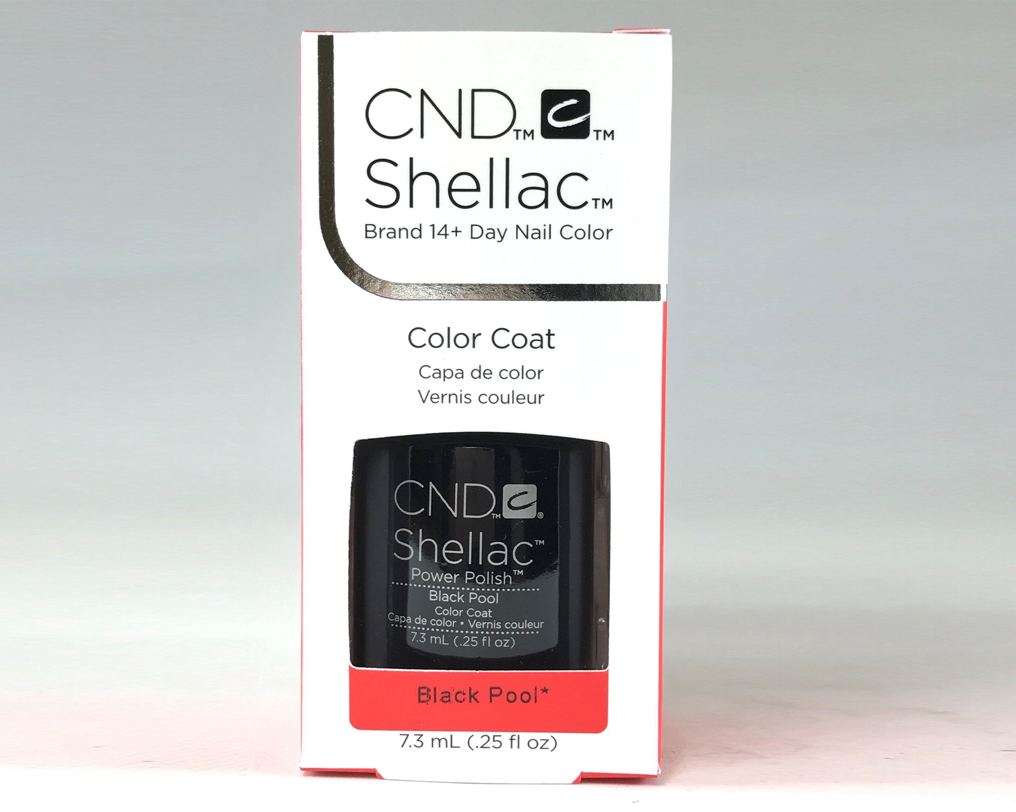 CND Shellac Nail Polish - Black Pool + Clearly Pink + Studio White