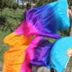 thumbnail image 4 of 2x de danza del vientre Velo de baile Accesorios plegable para mujer Carnaval, 4 of 5