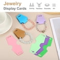 thumbnail image 5 of Uxcell Necklace & Bracelet Display Cards 200 Pcs Jewelry Blank Card Holder Jewelry Packaging for Hanging Necklaces Chokers Earrings Hair Band Accessories (Light Purple/Purple, 5x2 Inch), 5 of 6