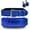 Blue, variant on Weight Lifting Belt 4inch Leather Belt With Free Wrap - Foam Padded Back Support Gym Belt for weightlifting, Bodybuilding Men & Women