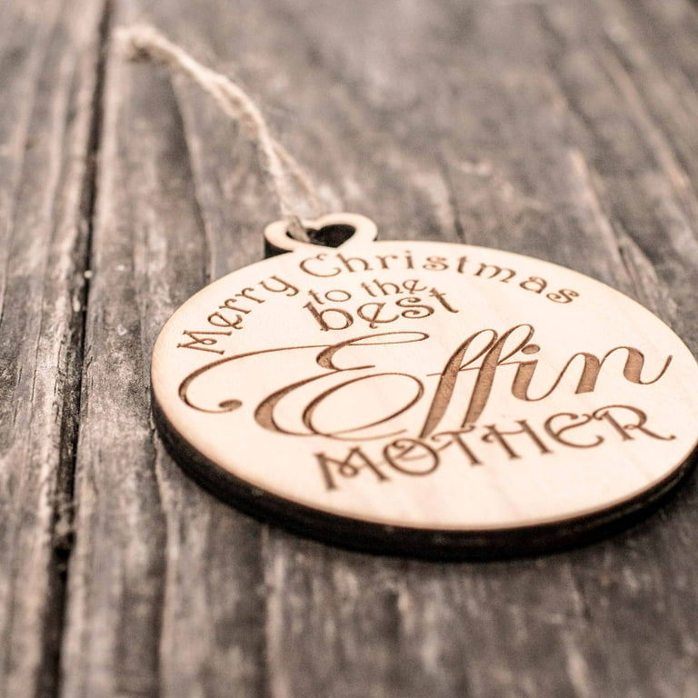 Ornament - Best Friends Forever - Raw Wood 3x3in Ornament - Best Friends Forever - Raw Wood 3x3in