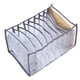 thumbnail image 1 of Apuakthei Caja de Almacenamiento con Compartimentos para Ropa Armario Organizador de Ropa Plegable con Separación de Malla 9 Rejillas para Camiseta Gris, 1 of 6