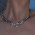 thumbnail image 4 of Collar de serpiente negra con pistola cubana, collar con forma de serpiente, cadena de clavícula personalizada, collar de serpiente vintage, 4 of 5