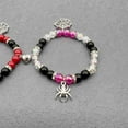 thumbnail image 3 of 2Pcs Spider Friendship Bracelet,Spider Magnetic Matching Bracelets Energy Stone Beads Stretch Bracelets Spider Charm Bracelet for Couple Halloween Valentines Christmas Birthday Gifts, 3 of 6