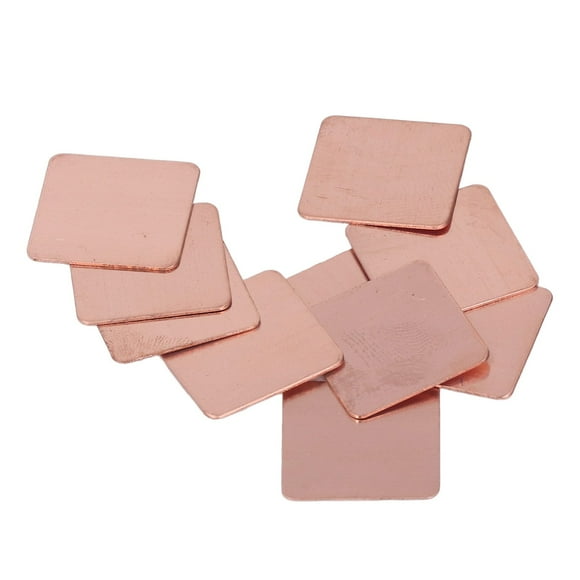 20 Pcs Cale d'Évier Thermique en Cuivre, 20 Pcs Cale d'Évier Thermique en CPU Cale d'Évier Thermique en Cuivre Coussinet d'Évier Thermique en Cuivre Cale en Cuivre pour Ordinateur Portable, Dissipateurs Thermiques d'Ordinateur