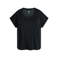thumbnail image 5 of Terra & Sky Women's Plus Scoop Neck Tunic Tee With Short Sleeves, Sizes 0X-5X, 5 of 5