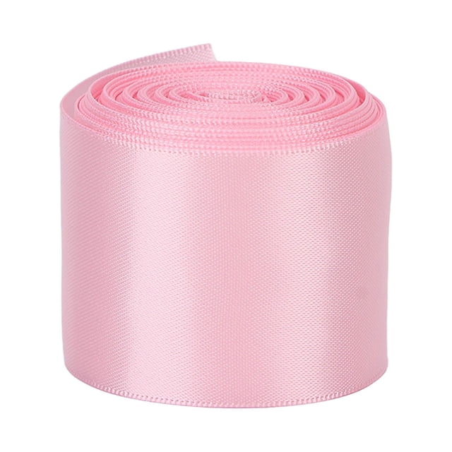 DIY Satin Ribbon,Double Faced Satin Ribbon Solid Color Ribbon Polyester Ribbon Seamless Integration