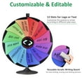 thumbnail image 4 of WinSpin 36" Dual Use Prize Wheel Tabletop or Floor Stand Fortune Spinning Wheel for Tradeshow Carnival Game Wheel, Pinwheel Series, 4 of 9