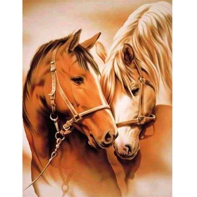 Cuadros Decorativos Kit de pintura por números, lienzo de caballos amantes DIY, cuadro de arte al óleo, decoración de pared para el hogar Ehuebsd Nuevos Originales