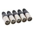 thumbnail image 3 of 10pcs 3 Pin Xlr Solder Type Connector 5 Male + 5 Female Plug Cable Connector Microphone Audio Socke, 3 of 5
