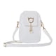 thumbnail image 4 of Bolso bandolera para teléfono Yinane de piel sintética color Blanco, 4 of 5