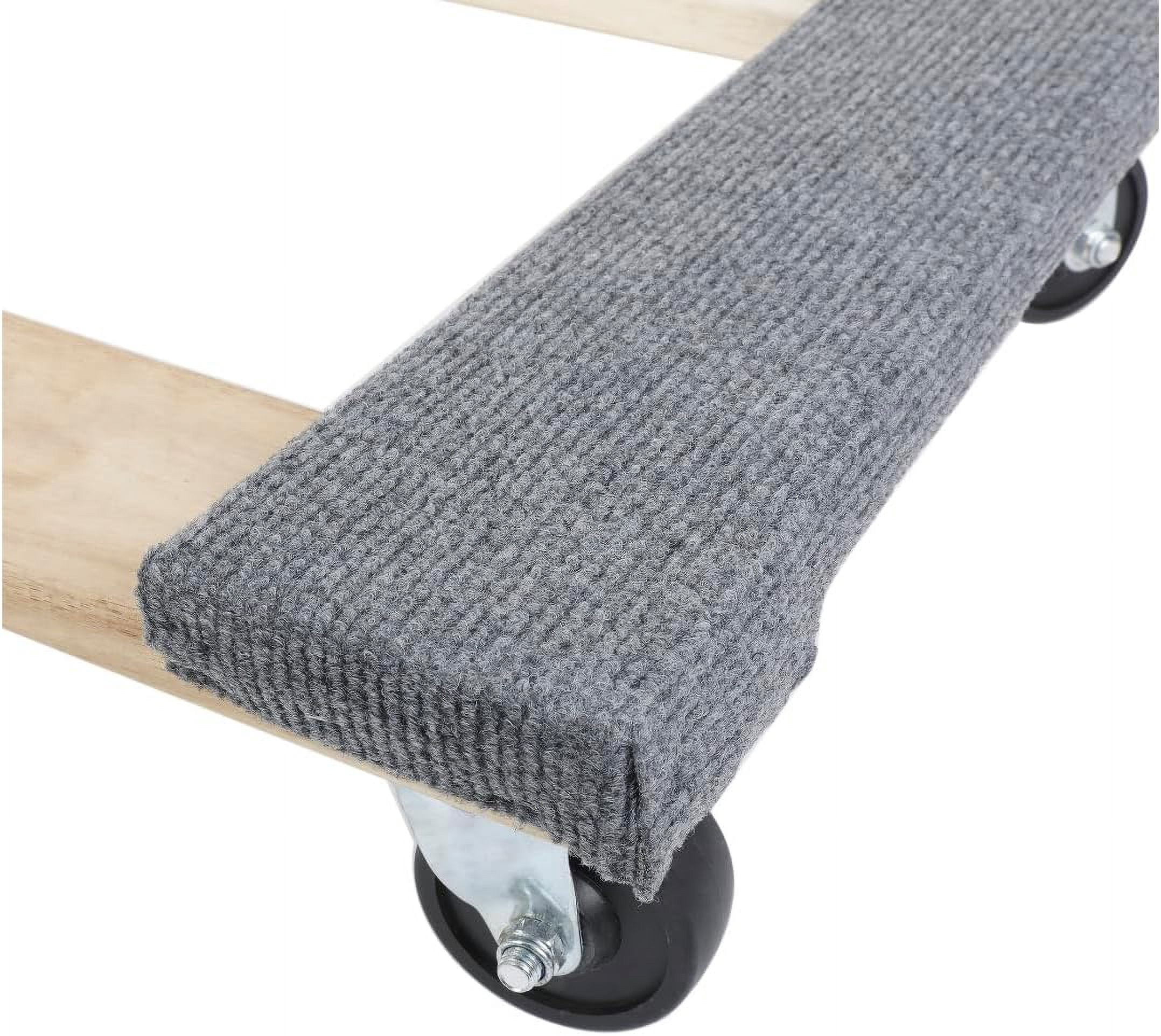 Simpli-Magic Moving Dolly Hardwood Furniture Lifter with Carpeted Ends, 18” x 30” x 5”, 2-Pack