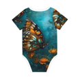 thumbnail image 6 of Rocae Elegant Butterfly And Flowers for Baby Cotton Short-Sleeve Bodysuits for Unisex Onesies Bodysuit-3 Months, 6 of 7