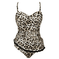 thumbnail image 2 of Mycoco Women's One Piece Swimdress Tummy Control Bathing Suit Monokini Ruffled Hem Swimsuits, 2 of 6