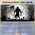 thumbnail image 3 of 1 Pcs 2D Flat License Plate Covers & Frames, Werewolf with US For Decorative Front, Waterproof For Decoration Aluminum License Plate Covers & Frames Cover For Men Women, 12" X 6", 3 of 7