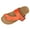Orange, variant on Women's Thong Slide Sandals Cork Footbed Open Toe Slip on Slippers Comfort Flip Flops Shoes