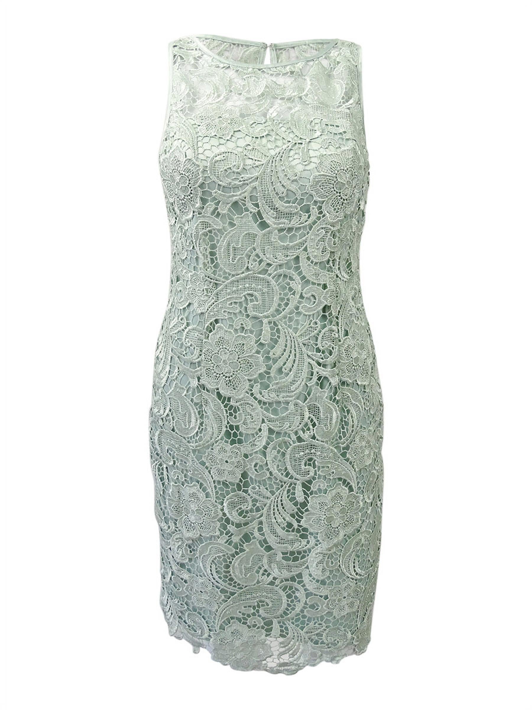 ERIN Women's Ink Lace Dress, Blue, 6 - Walmart.com
