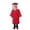 R136-RD1, variant on RMGVDSD Children's Graduation Gown Cap Set Solid Color Boys Girls Graduation Outfits Kids Fashion School Stage Performance Outfit 9-10 Years