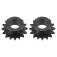 thumbnail image 1 of Unique Bargains #25 Chain Roller Sprocket, 15mm Bore 1/4' Pitch 16 Tooth Single Strand Chain Sprocket with Set Screws 2Pack, 1 of 6