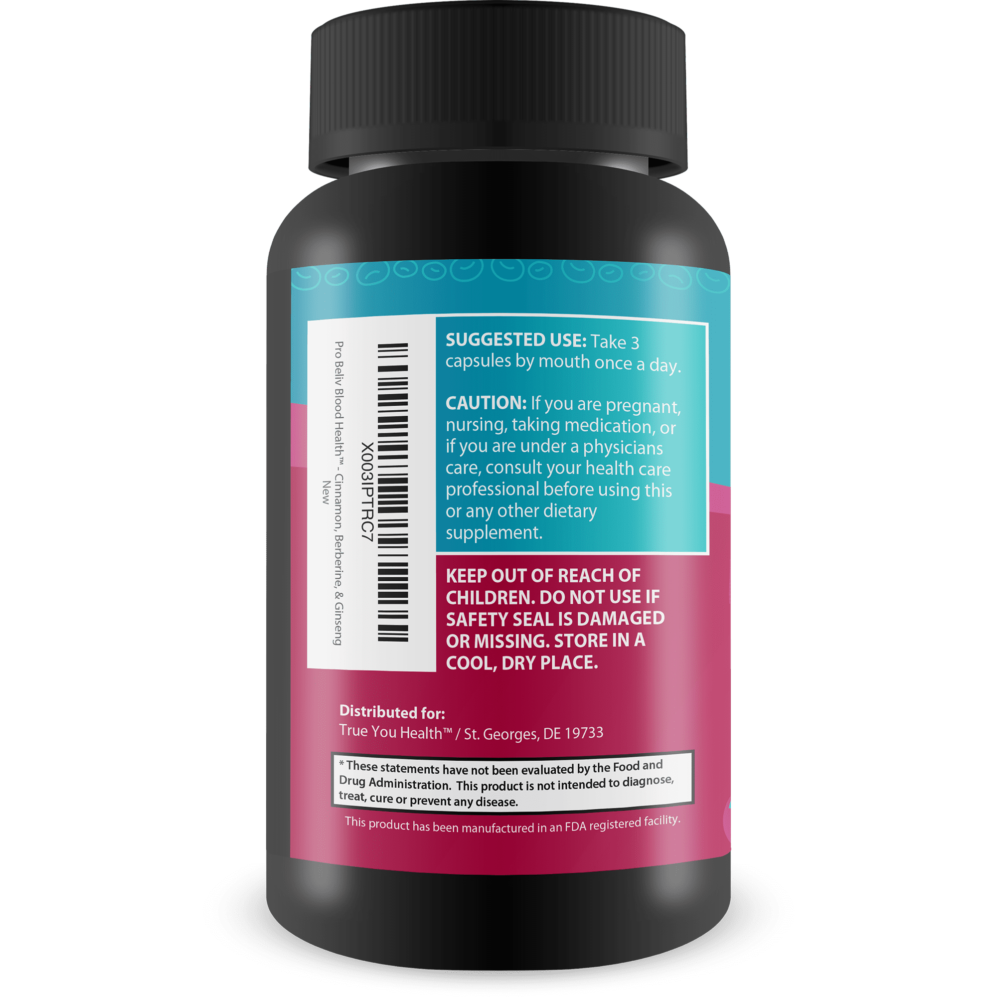 Pro Beliv Blood Health - Blood Sugar Support Supplement - Support Balanced Blood Health & Cardiovascular Health - 20+ Herbs & Vitamins Including Cinnamon, Berberine, & Ginseng