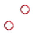 thumbnail image 4 of Naiovety Platos redondos estrechos y anchos prácticos, rueda de cadena de ciclismo, piezas de placa de de placa única con pernos de piñón, Rojo 2piezas Naiovety  CBP440157, 4 of 5