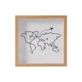 thumbnail image 1 of DOLITY Shadow Box Frame Memory Box for Concert Movie Theater Sporting Event Tickets wood color 20x20cm, 1 of 9