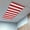 Red, variant on Burnt Orange Striped Fluorescent Light Covers, Thanksgiving Orange White Stripes Magnetic Light Covers for Ceiling Lights, Fluorescent Ceiling Shade Filters for Classroom Bedroom Office 4x2Ft x 3PCS