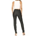 thumbnail image 3 of Moa Collection Women's Casual Comfy Slim Pocket Jeggings Jeans Pants with Button, 3 of 6