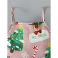 thumbnail image 4 of Gureui Kids Girls Christmas Jumpsuit, Spaghetti Straps Reindeer/Tree/Snowman/Present Print Romper for Party, 4 of 9