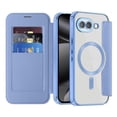 thumbnail image 2 of For Google Pixel 10a Wallet Cell Cover, RFID Blocking, PU Leather,Compatible With MagSafe , With Flip Cover Multi-Card Slots Pocket, Ultra Thin Magneti Protective Cover,Blue,For Pixel 10a, 2 of 8