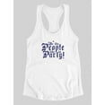 thumbnail image 3 of We People Like To Party Racerback Tank Women -Smartprints Designs, Female Large, 3 of 4