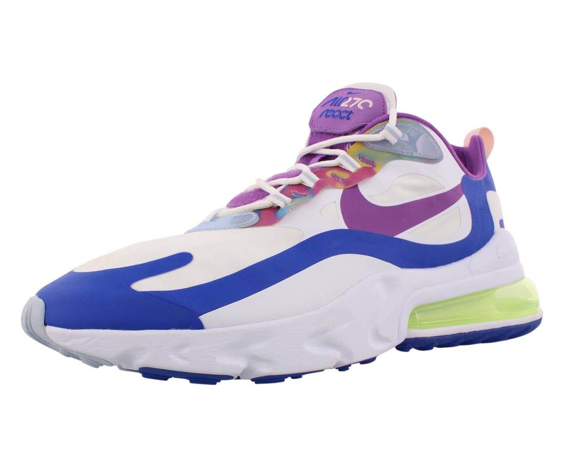 Nike Air Max 270 React Mens Shoes Size 11.5, Color: White/Purple Nebula 