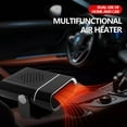thumbnail image 4 of Portable Car Heater Defroster, Fast Heating Windshield Defogger, Dual Function Heater & Cool Fan, 12V ABS Auto Accessory with Plug-In Outlet, Compact Lightweight Design for Winter Driving Vehicles WT, 4 of 9