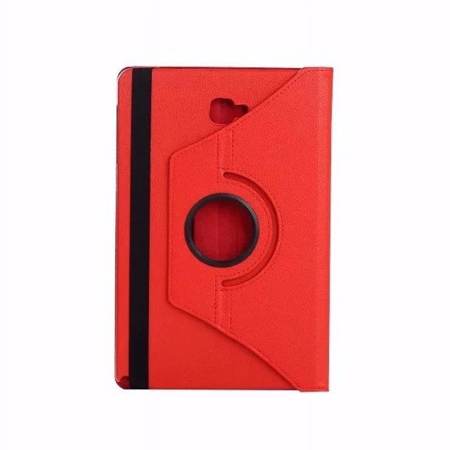 360 Rotating Smart Case For Samsung Galaxy Tab A 10.1 2016 P580 P585 With S Pen PU Leather Flip Stand Holoder Tablet Cover Shell Red