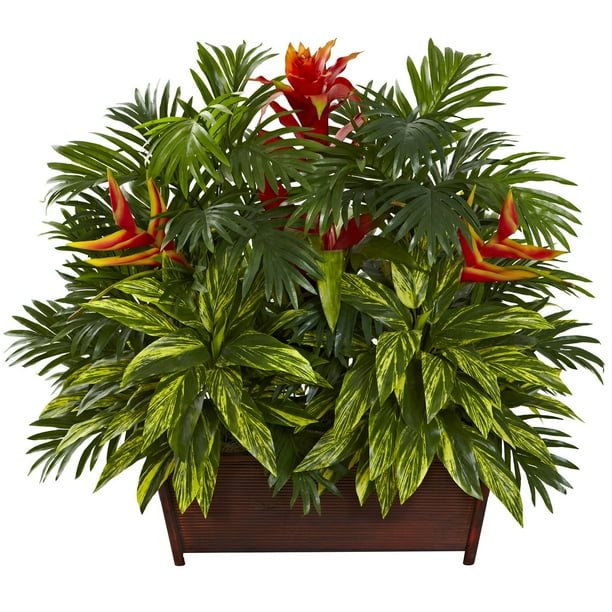 Nearly Natural Tropical Garden Silk Plant